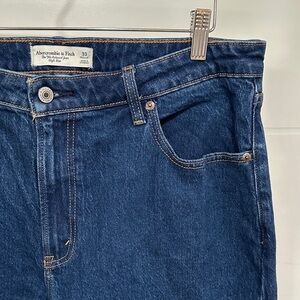 Plus Size 16 Abercrombie & Fitch High Rise Dark Blue Women's Jeans